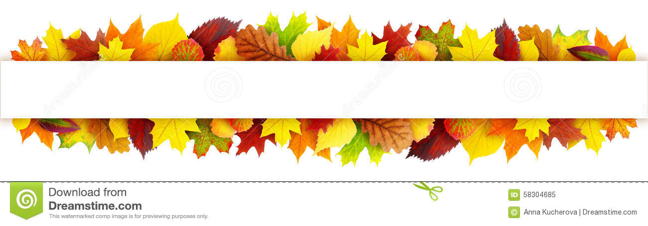 Detail Fall Leaf Banner Clipart Nomer 29