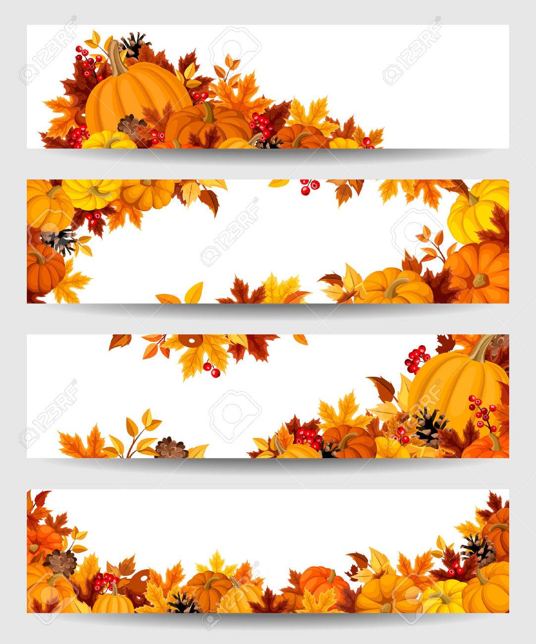 Detail Fall Leaf Banner Clipart Nomer 38