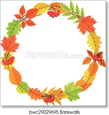 Detail Fall Leaf Garland Clipart Nomer 11