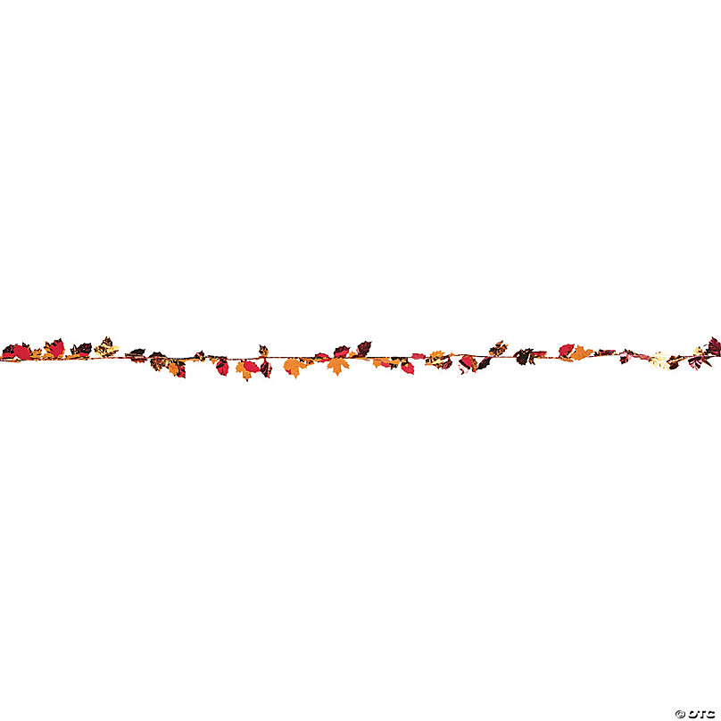 Detail Fall Leaf Garland Clipart Nomer 17