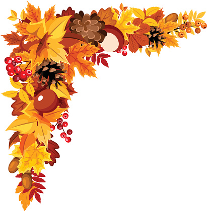 Detail Fall Leaf Garland Clipart Nomer 18