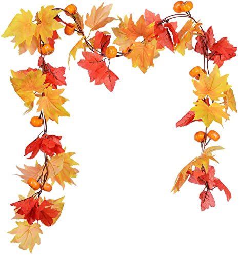 Detail Fall Leaf Garland Clipart Nomer 22