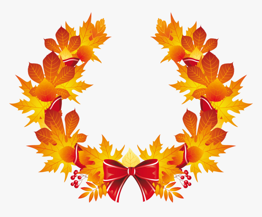 Detail Fall Leaf Garland Clipart Nomer 24
