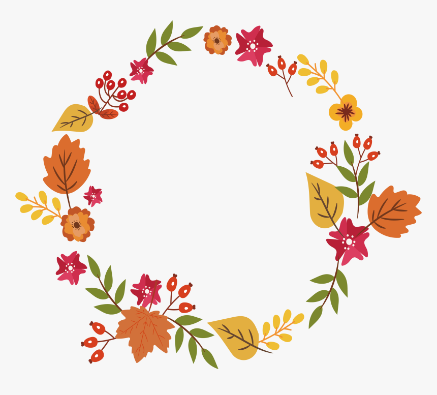 Detail Fall Leaf Garland Clipart Nomer 3