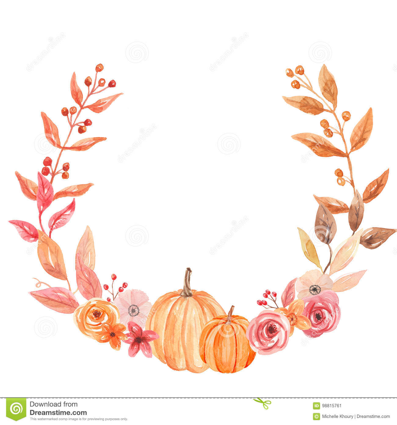 Detail Fall Leaf Garland Clipart Nomer 30