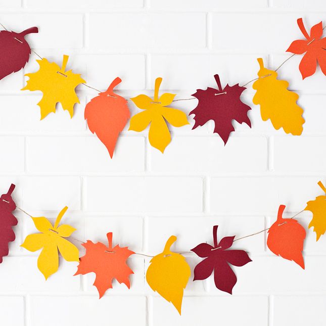 Detail Fall Leaf Garland Clipart Nomer 33