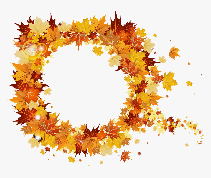 Detail Fall Leaf Garland Clipart Nomer 42