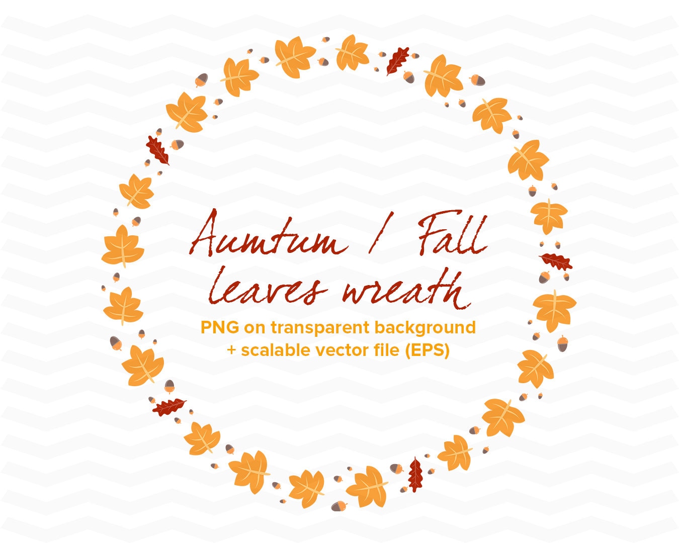 Detail Fall Leaf Garland Clipart Nomer 45