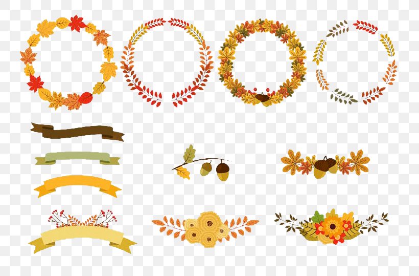 Detail Fall Leaf Garland Clipart Nomer 49