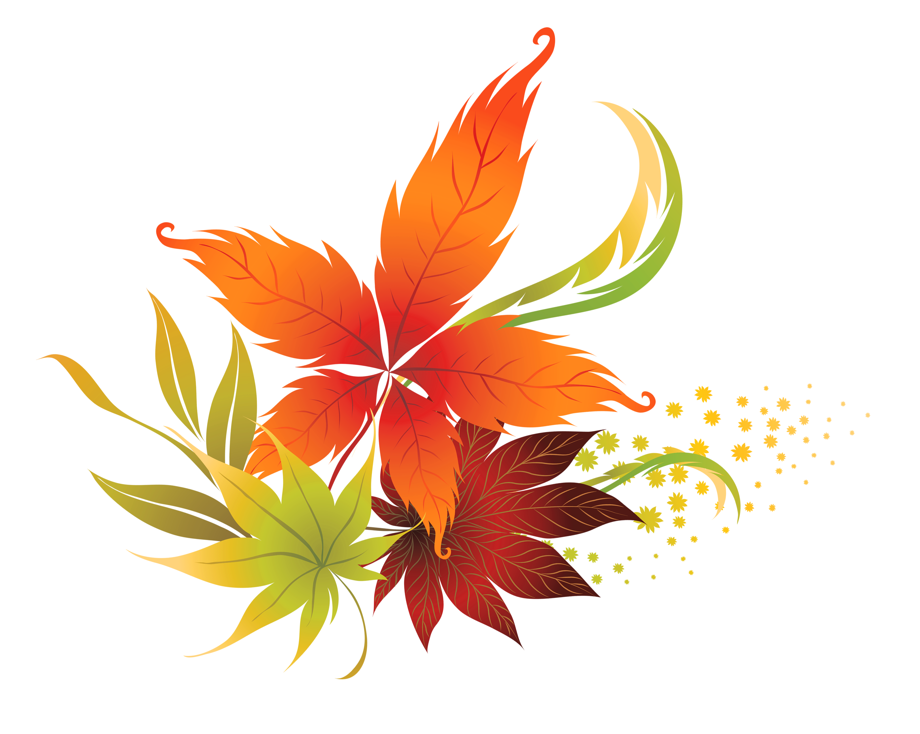 Detail Fall Leaves Background Clipart Nomer 10