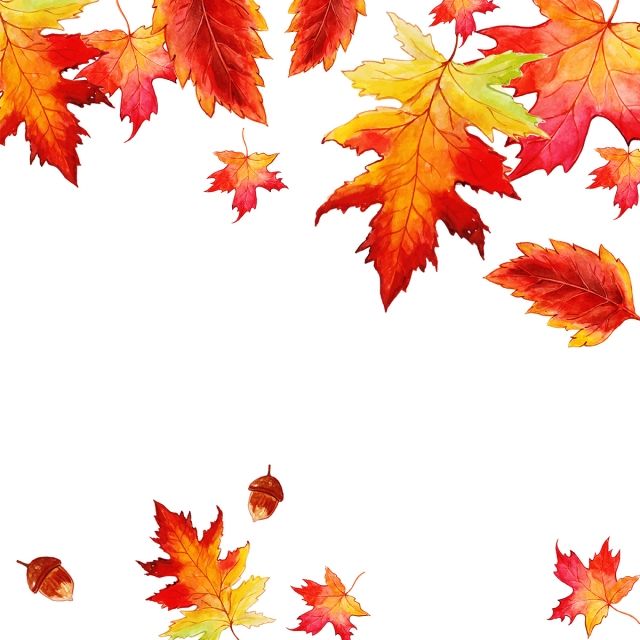 Detail Fall Leaves Background Png Nomer 16