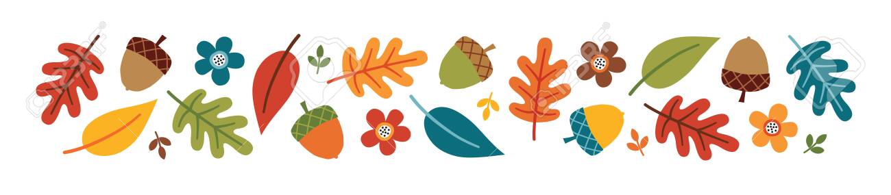 Detail Fall Leaves Banner Clip Art Nomer 14