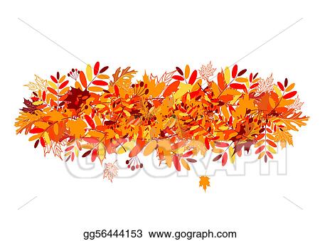 Detail Fall Leaves Banner Clip Art Nomer 20