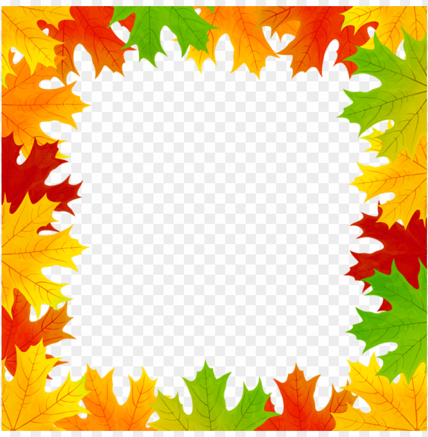 Detail Fall Leaves Frame Png Nomer 18