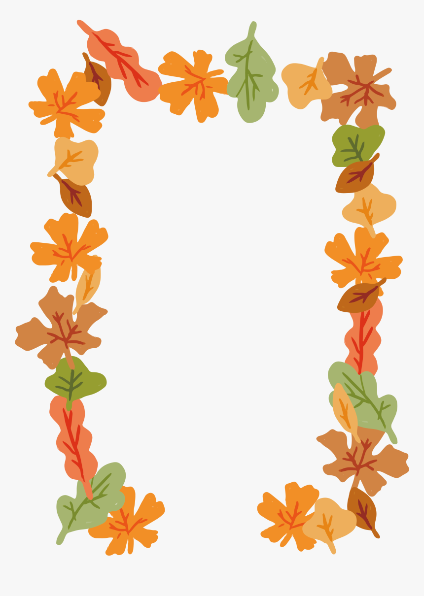Detail Fall Leaves Frame Png Nomer 10