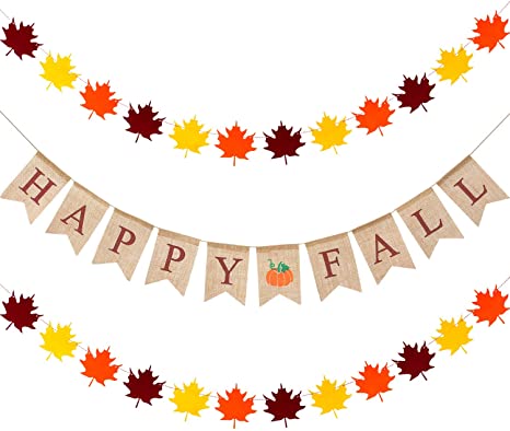 Detail Fall Leaves Garland Clipart Nomer 21