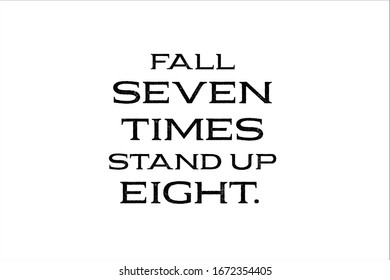 Detail Fall Seven Times Stand Up Eight Quotes Nomer 53