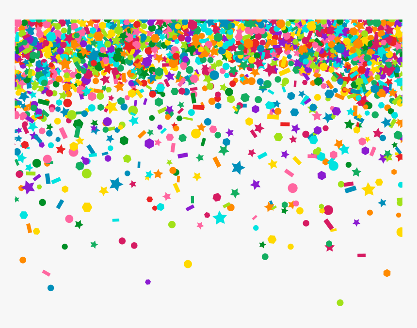 Falling Confetti Transparent Background - KibrisPDR
