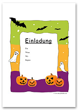 Halloween Einladung Vorlage - KibrisPDR