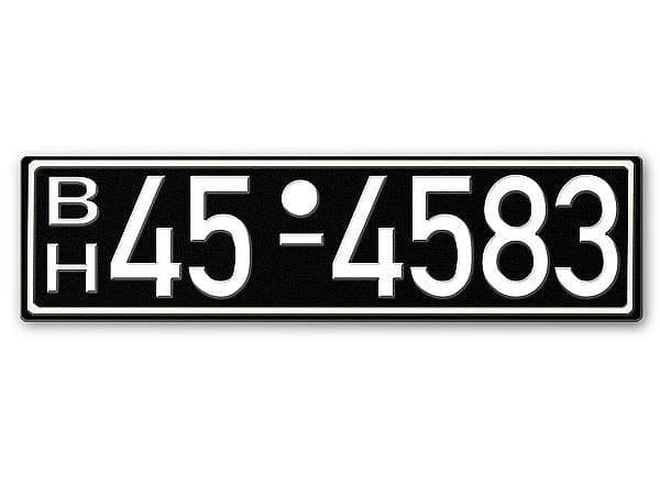 Detail Nummernschild Schriftart Nomer 16