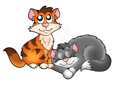 Detail Two Cartoon Cats Nomer 6