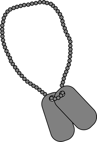 Army Dog Tags Drawing - KibrisPDR