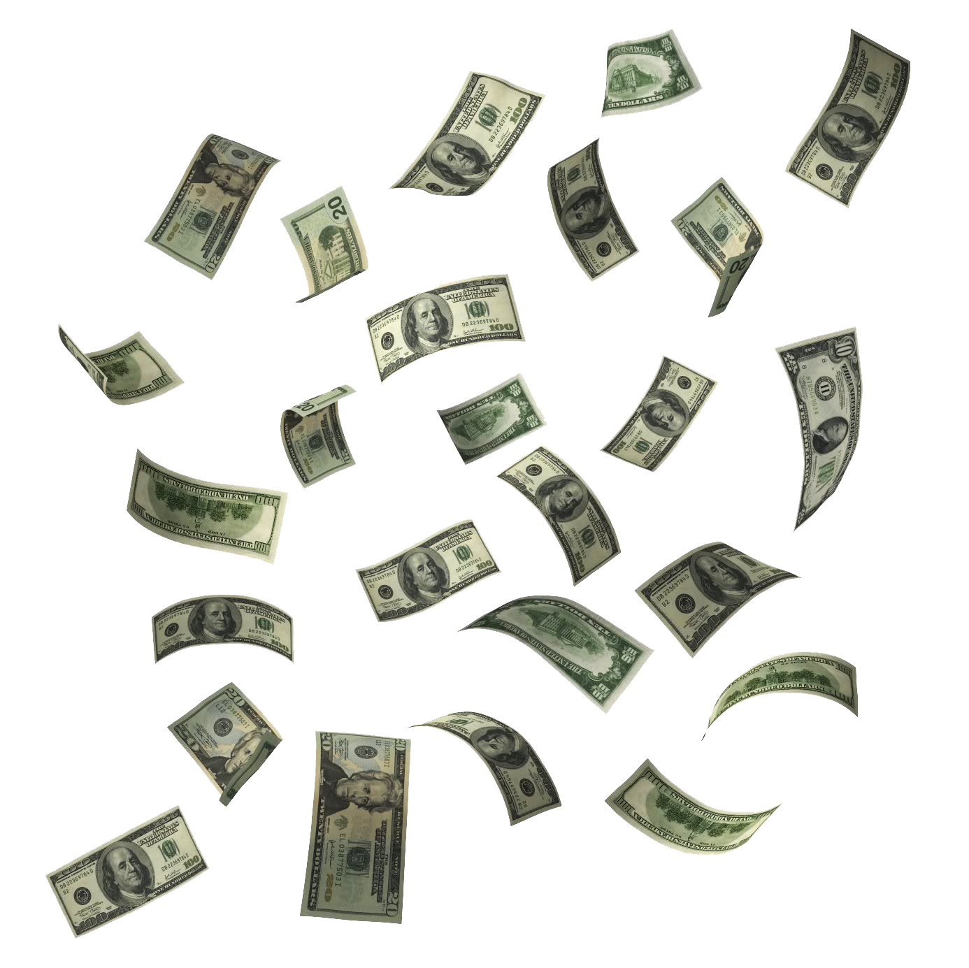 Detail Falling Money Nomer 40