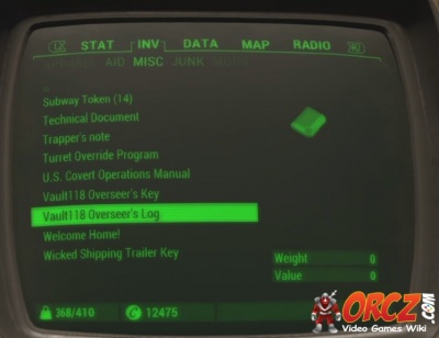 Detail Fallout 4 Vault 118 Key Nomer 17