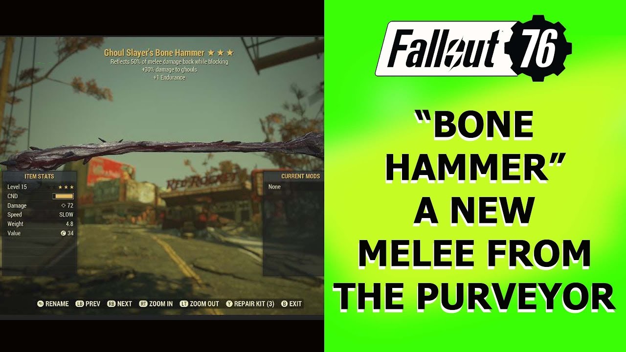 Detail Fallout 76 Bone Hammer Nomer 19