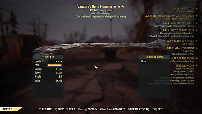 Detail Fallout 76 Bone Hammer Nomer 23