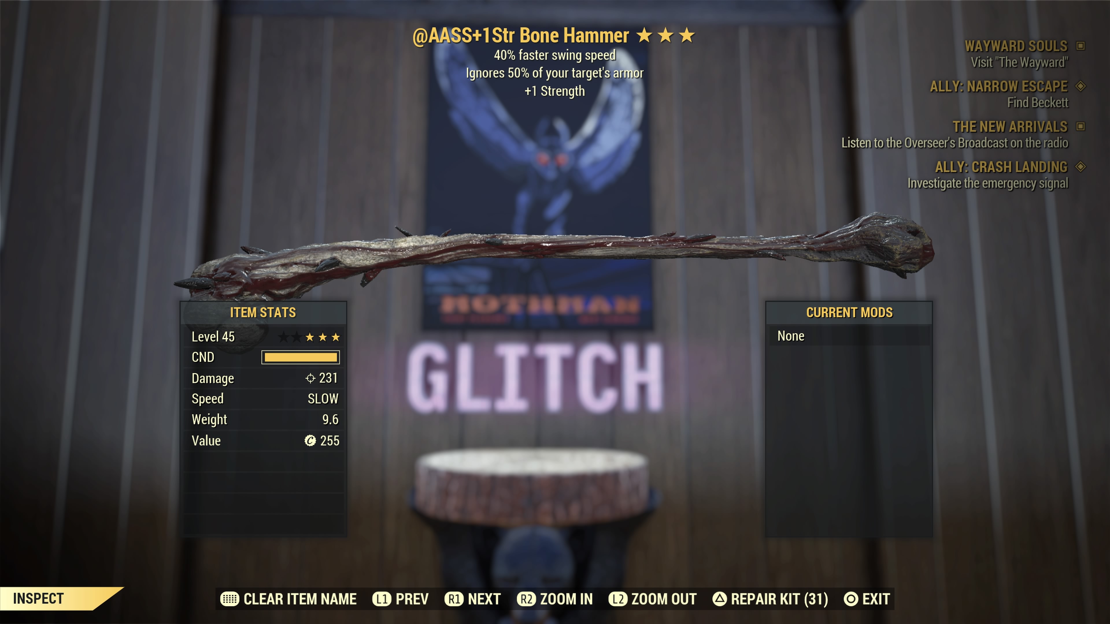 Detail Fallout 76 Bone Hammer Nomer 8