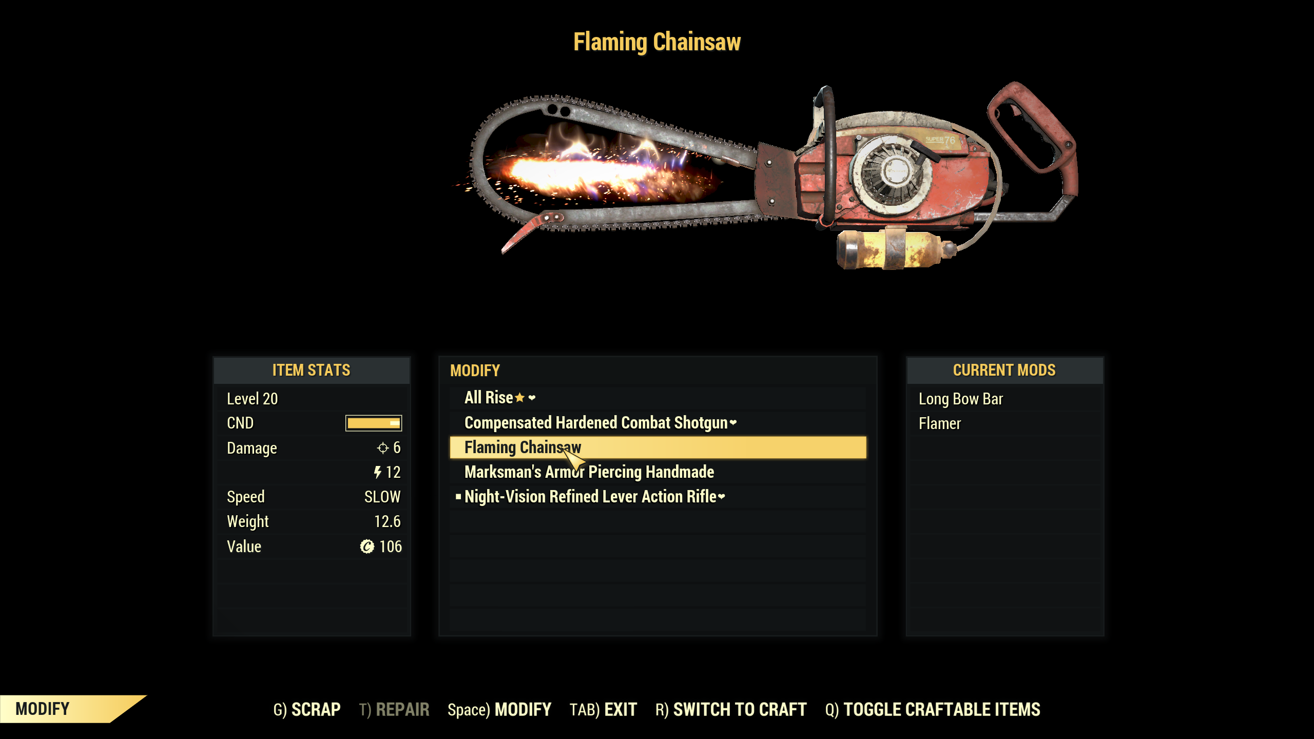 Detail Fallout 76 Chainsaw Nomer 9