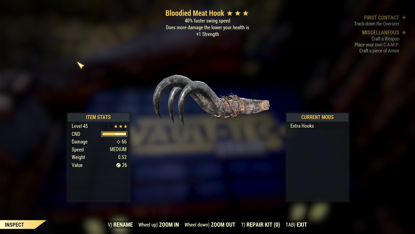 Detail Fallout 76 Meat Hook Nomer 50