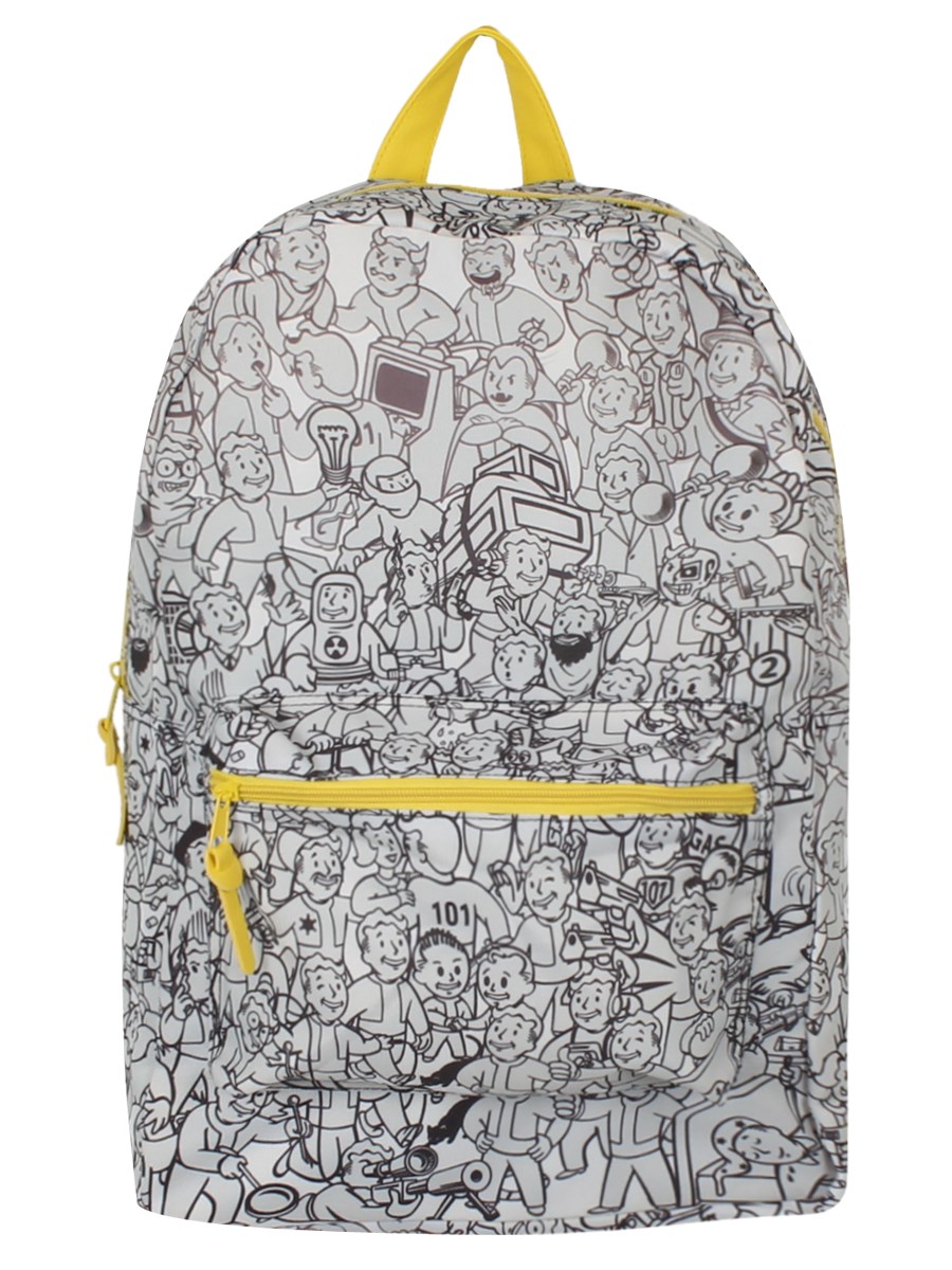 Detail Fallout Vault Boy Print Backpack Nomer 13