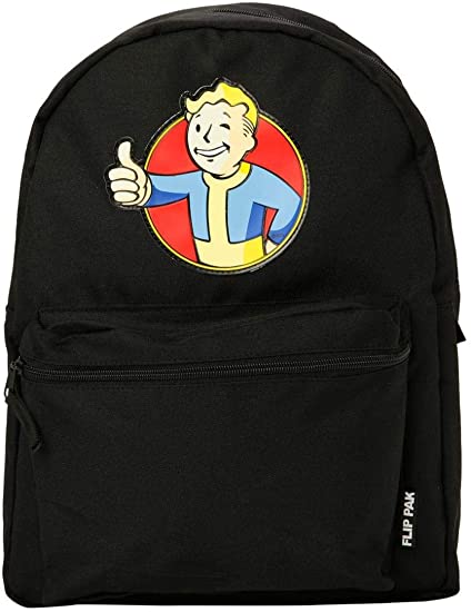 Detail Fallout Vault Boy Print Backpack Nomer 16