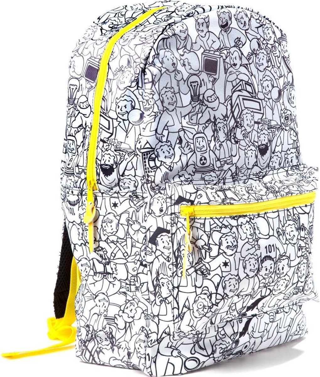 Detail Fallout Vault Boy Print Backpack Nomer 19