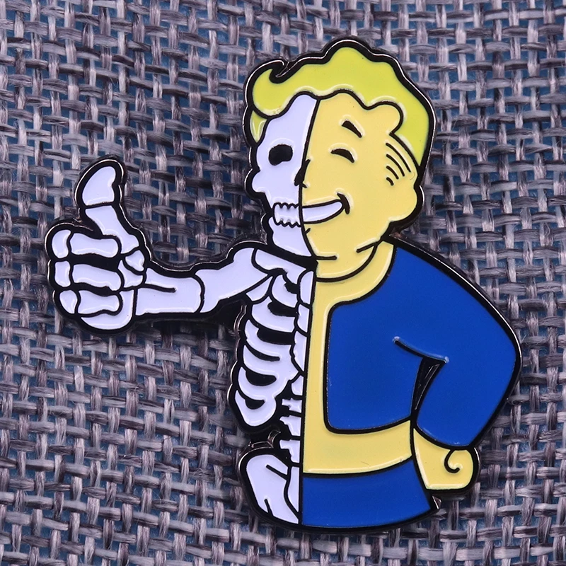Detail Fallout Vault Boy Print Backpack Nomer 21