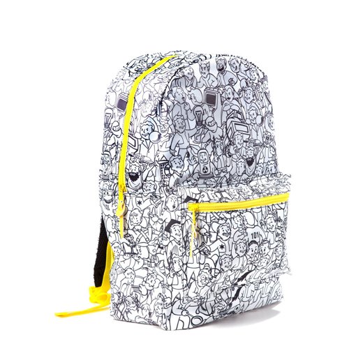 Detail Fallout Vault Boy Print Backpack Nomer 24