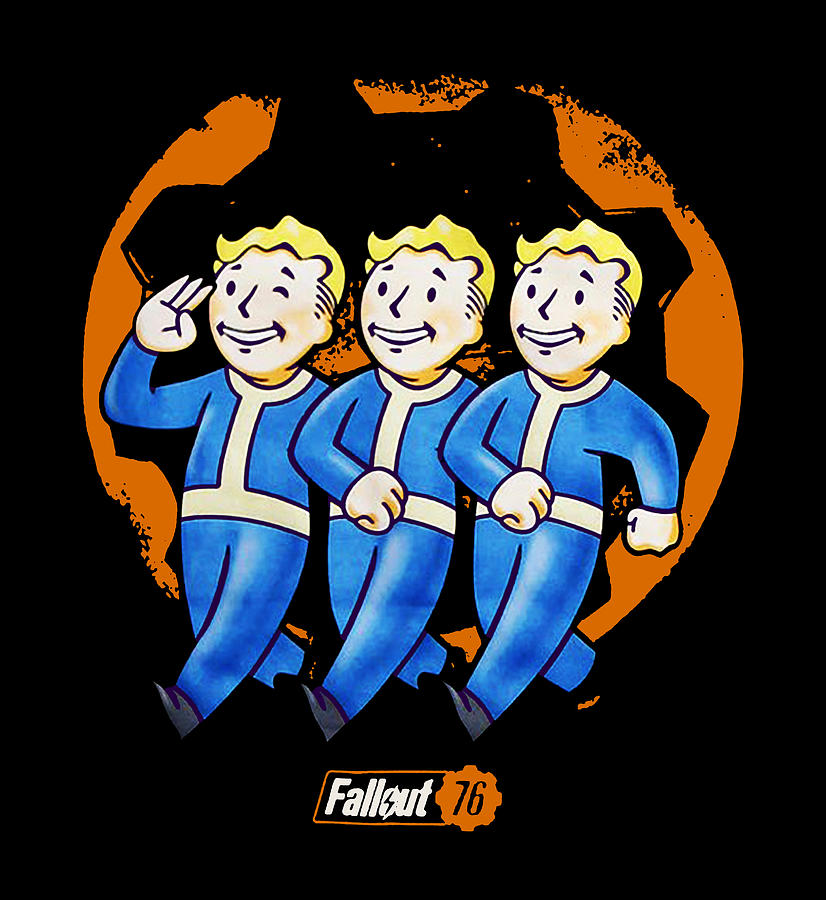 Detail Fallout Vault Boy Print Backpack Nomer 35