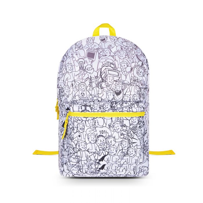 Detail Fallout Vault Boy Print Backpack Nomer 5