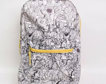 Detail Fallout Vault Boy Print Backpack Nomer 41