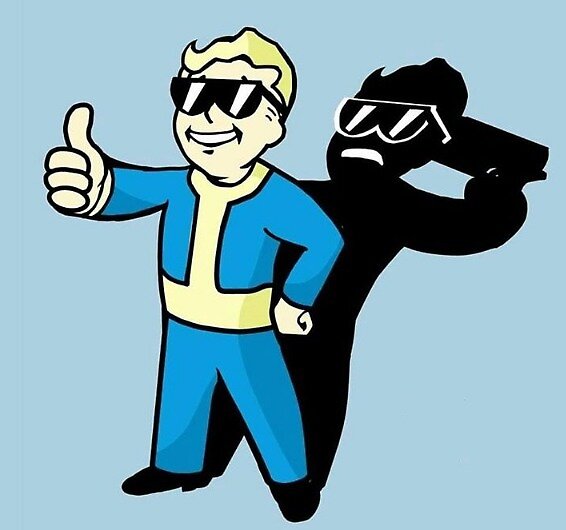 Detail Fallout Vault Boy Print Backpack Nomer 44