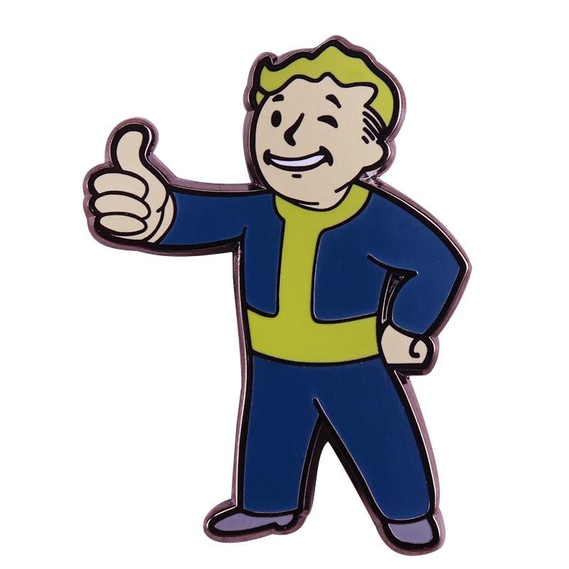 Detail Fallout Vault Boy Print Backpack Nomer 56