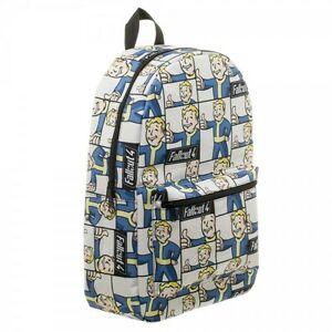 Detail Fallout Vault Boy Print Backpack Nomer 7