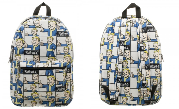 Detail Fallout Vault Boy Print Backpack Nomer 8
