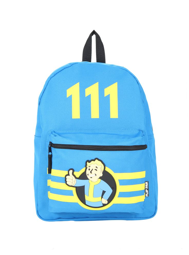 Detail Fallout Vault Boy Print Backpack Nomer 9