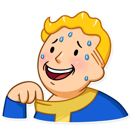 Detail Fallout Vault Boy Sticker Nomer 12