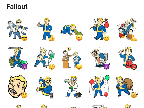 Detail Fallout Vault Boy Sticker Nomer 3