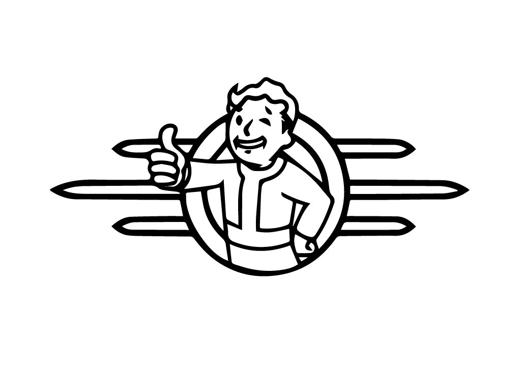 Detail Fallout Vault Boy Sticker Nomer 21