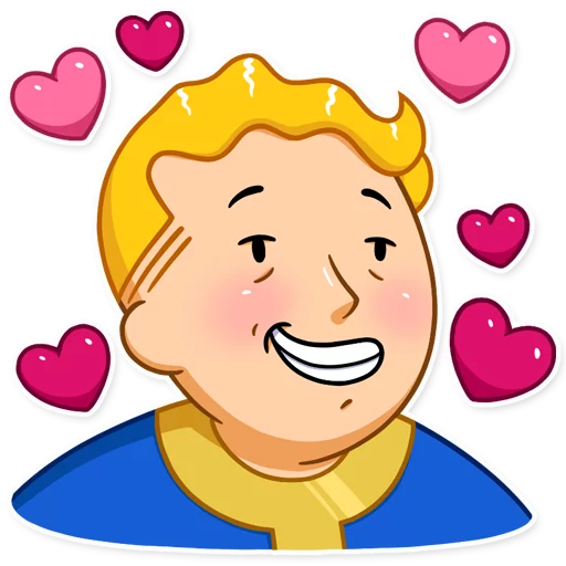 Detail Fallout Vault Boy Sticker Nomer 42